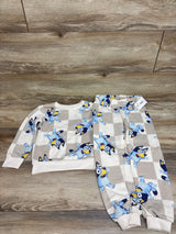 NEW Bluey 2pc Sweatshirt & Joggers Set Beige sz 4T