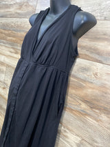 Motherhood Maternity 3 in 1 Labor Delivery and Nursing Gown Black sz Medium