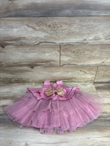 NNJXD Bowknot Satin Special Occasion Dress Pink sz 9-12m