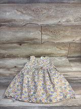 H&M Light Yellow Sleeveless Floral Dress sz 4T
