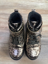 OshKosh Cheetah Print Lace-Up Boots 12c