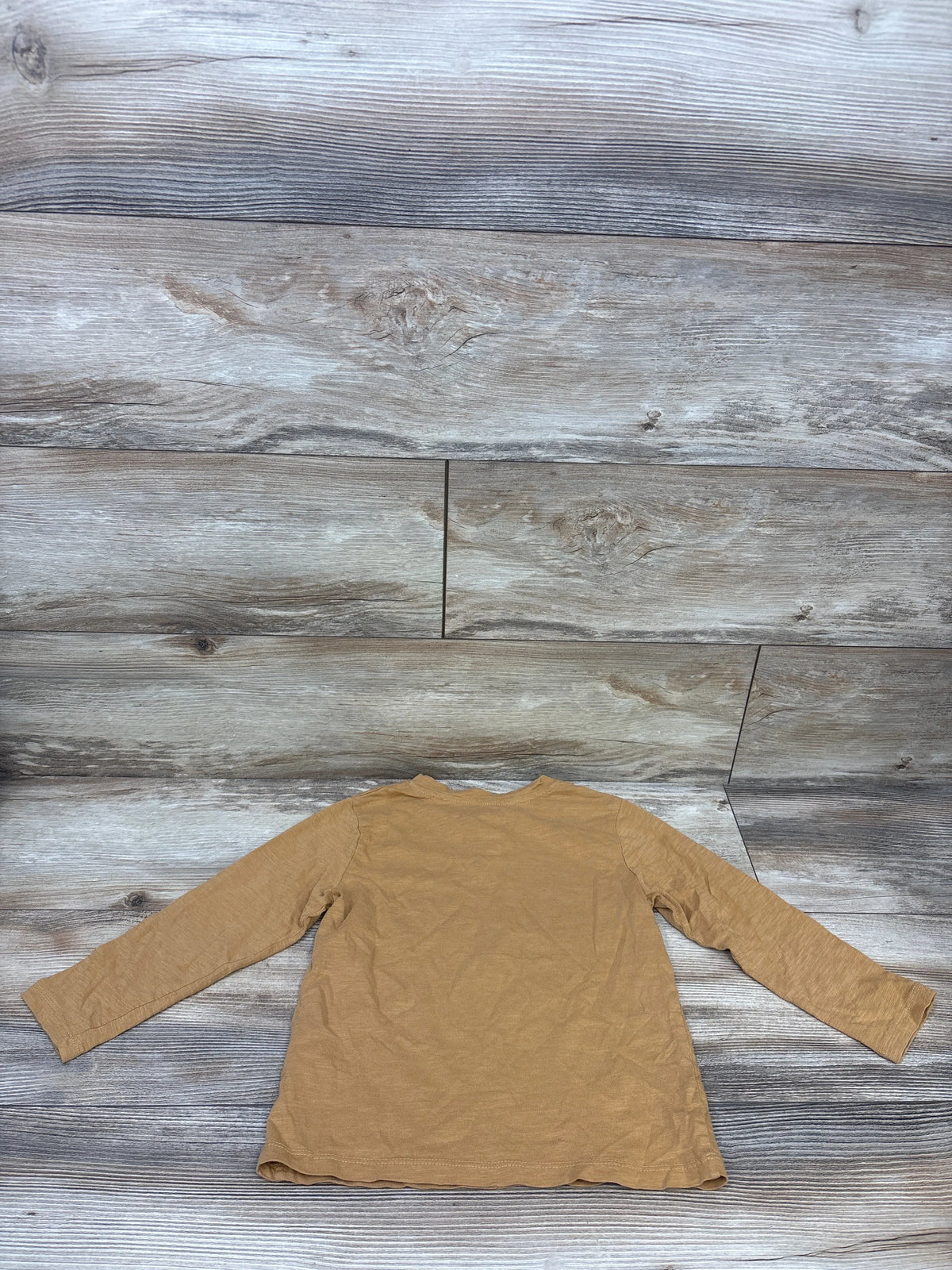 H&M Long Sleeve Henley Shirt Caramel sz 5/6T
