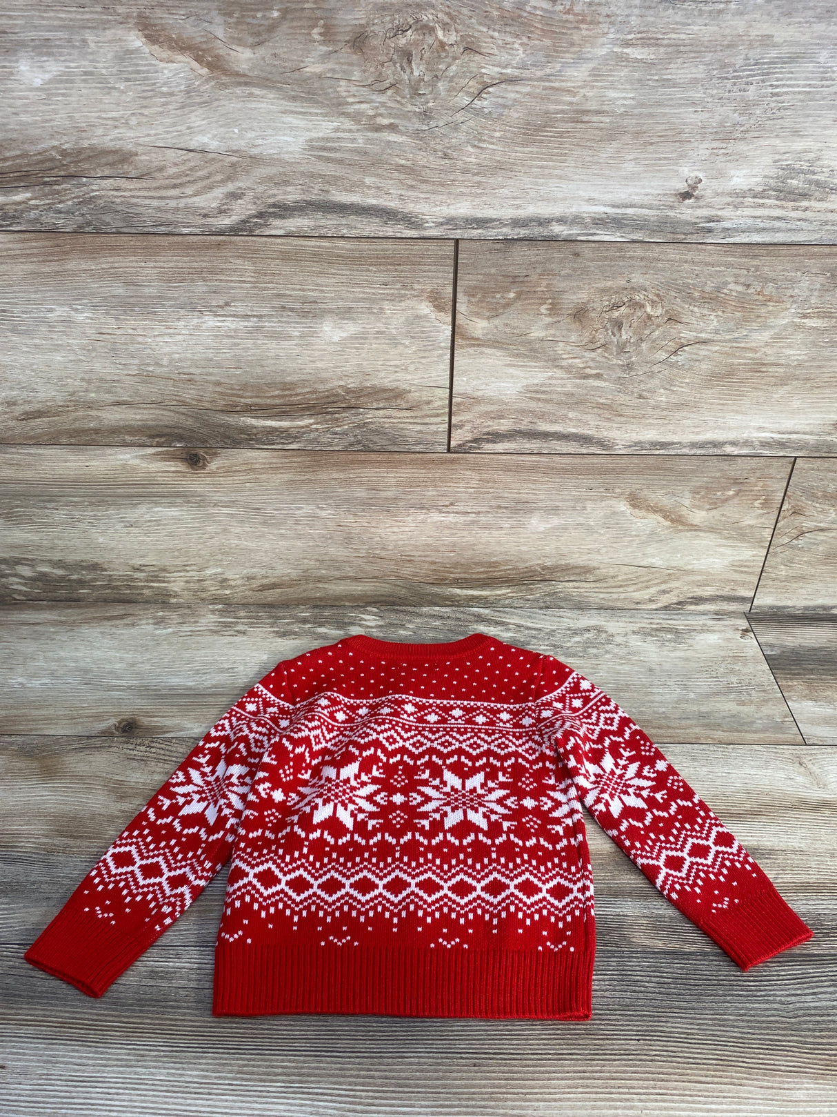 Holiday Lane Fair Isle Pull Over Sweater Red sz 2T