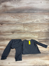 Shein 2pc Waffle Knit Shirt & Bottoms Set Grey sz 18-24m