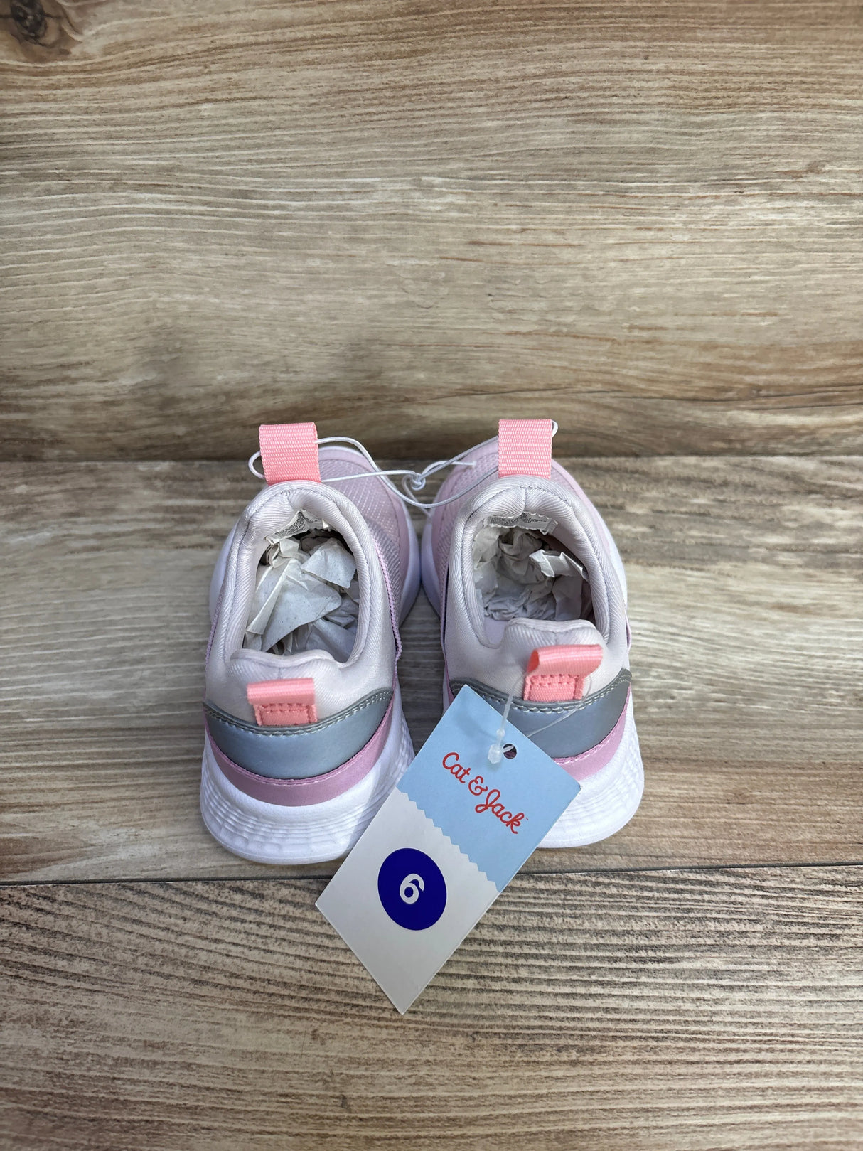 NEW Cat & Jack 'Gray' Slip-On Sneakers Light Pink sz 6c - Me n Mommy To Be