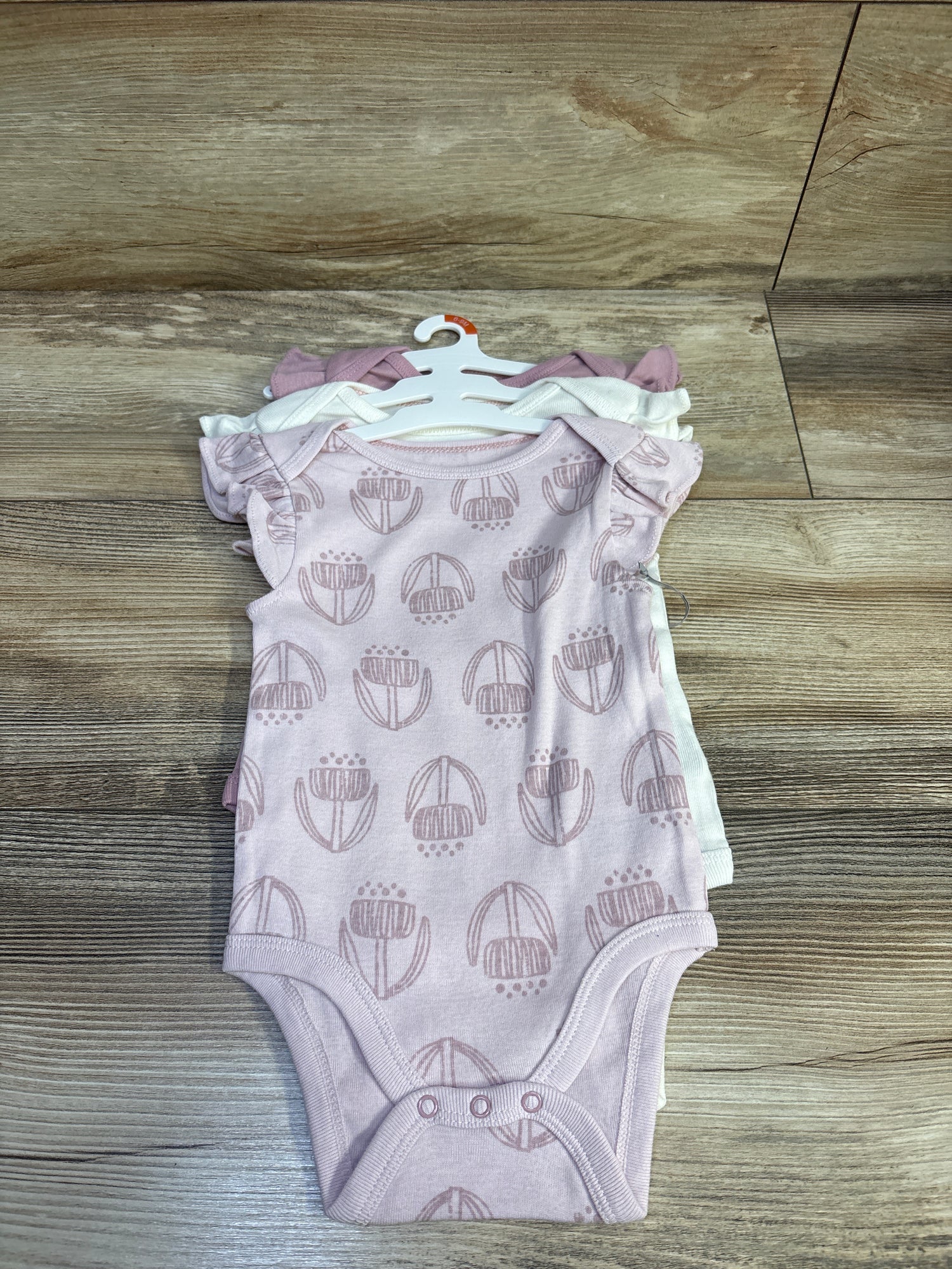 NEW Cloud Island 3pk Sleeveless Bodysuits Pink sz 6-9m