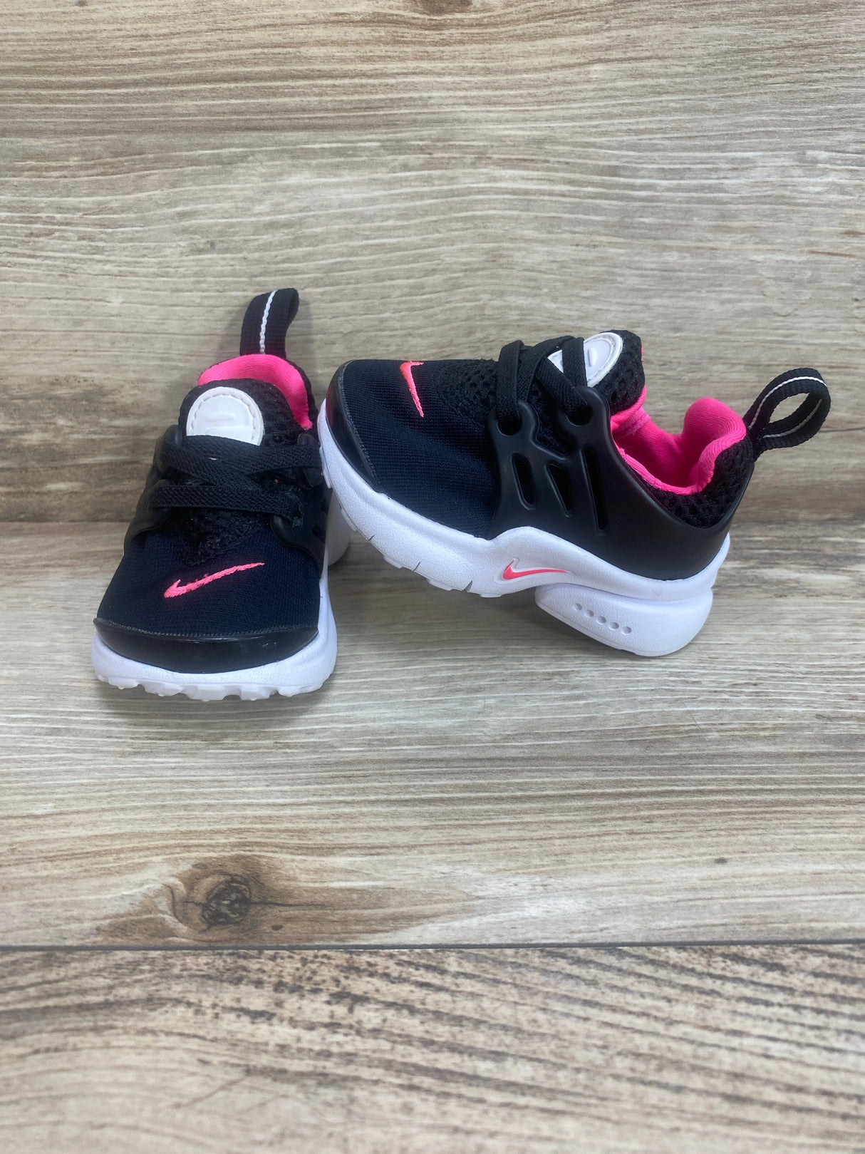 Little Presto TD 'Black Hyper Pink' Sneakers sz 3c