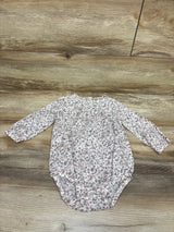 Oshkosh Floral Long Sleeve Bubble Romper White sz 18m