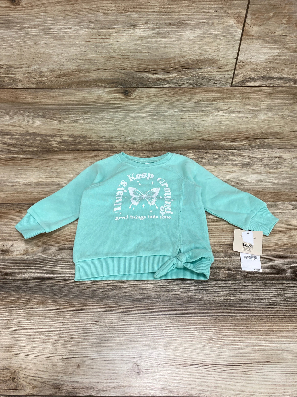 NEW Grayson Mini Mint Always Keep Growing Sweatshirt sz 18m