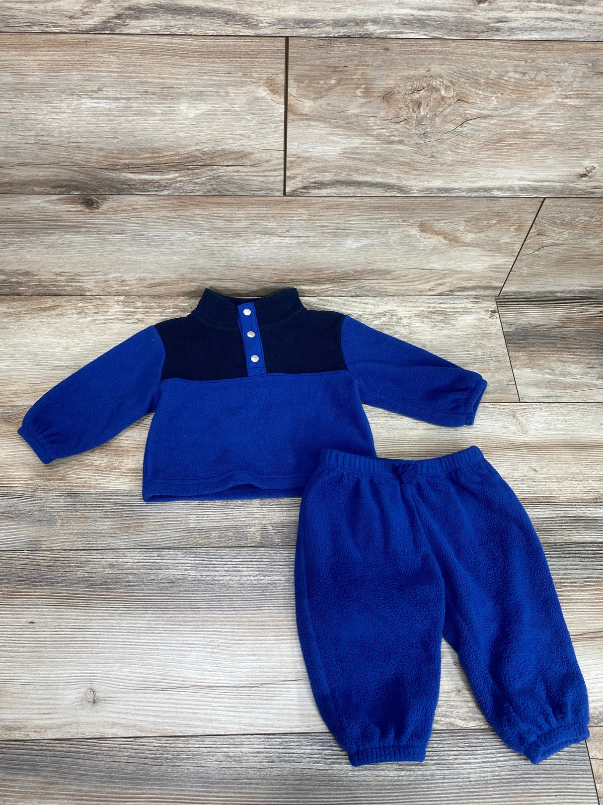 Old Navy 2pc Fleece Pullover & Joggers Blue sz 6-12m