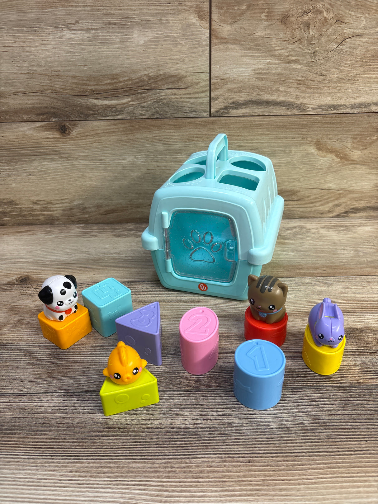 Fisher Price Busy Blocks Pet Carrier Shape Sorter