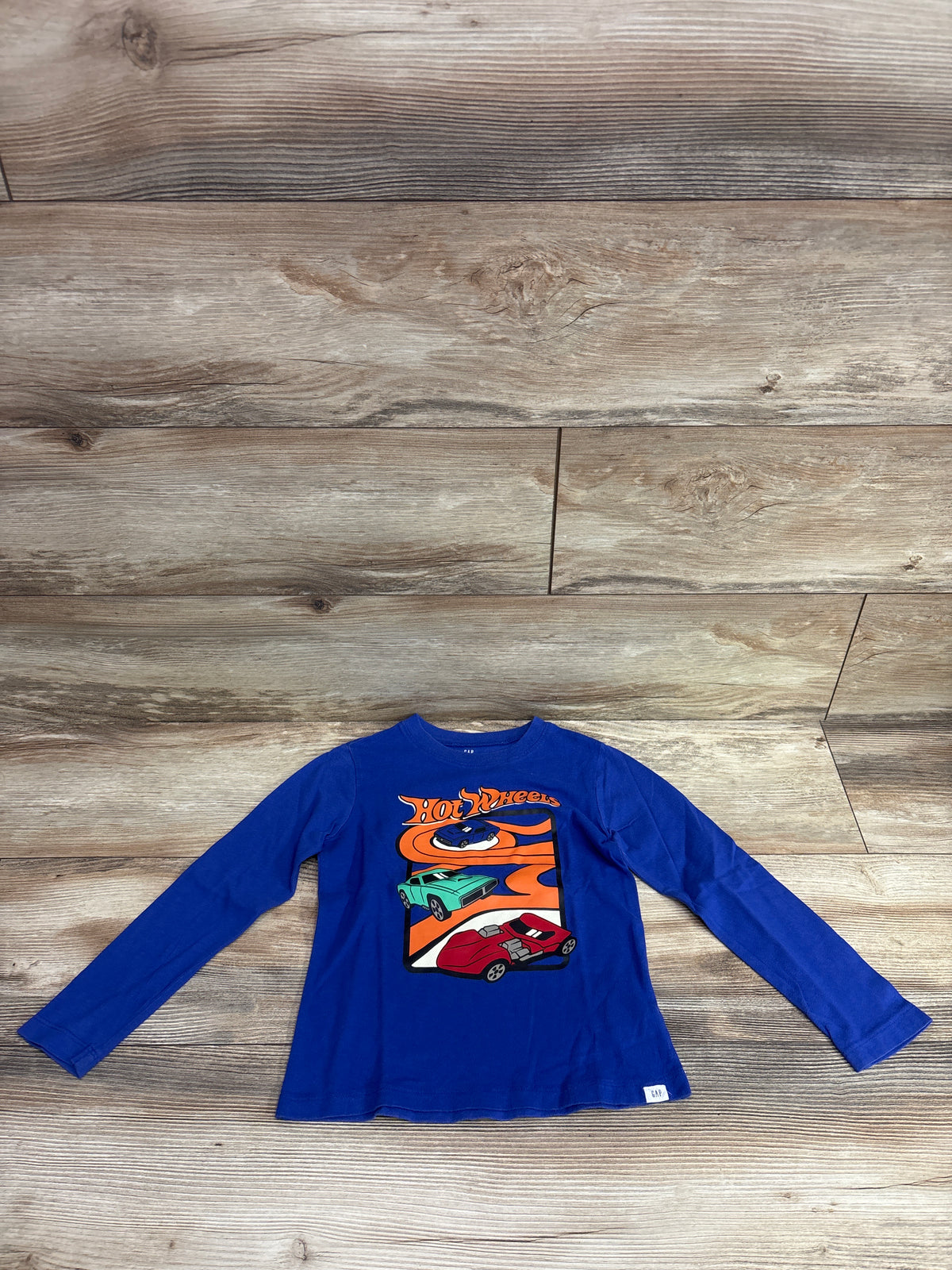 Baby Gap x Hot Wheels Long Sleeve Shirt Blue sz 5T