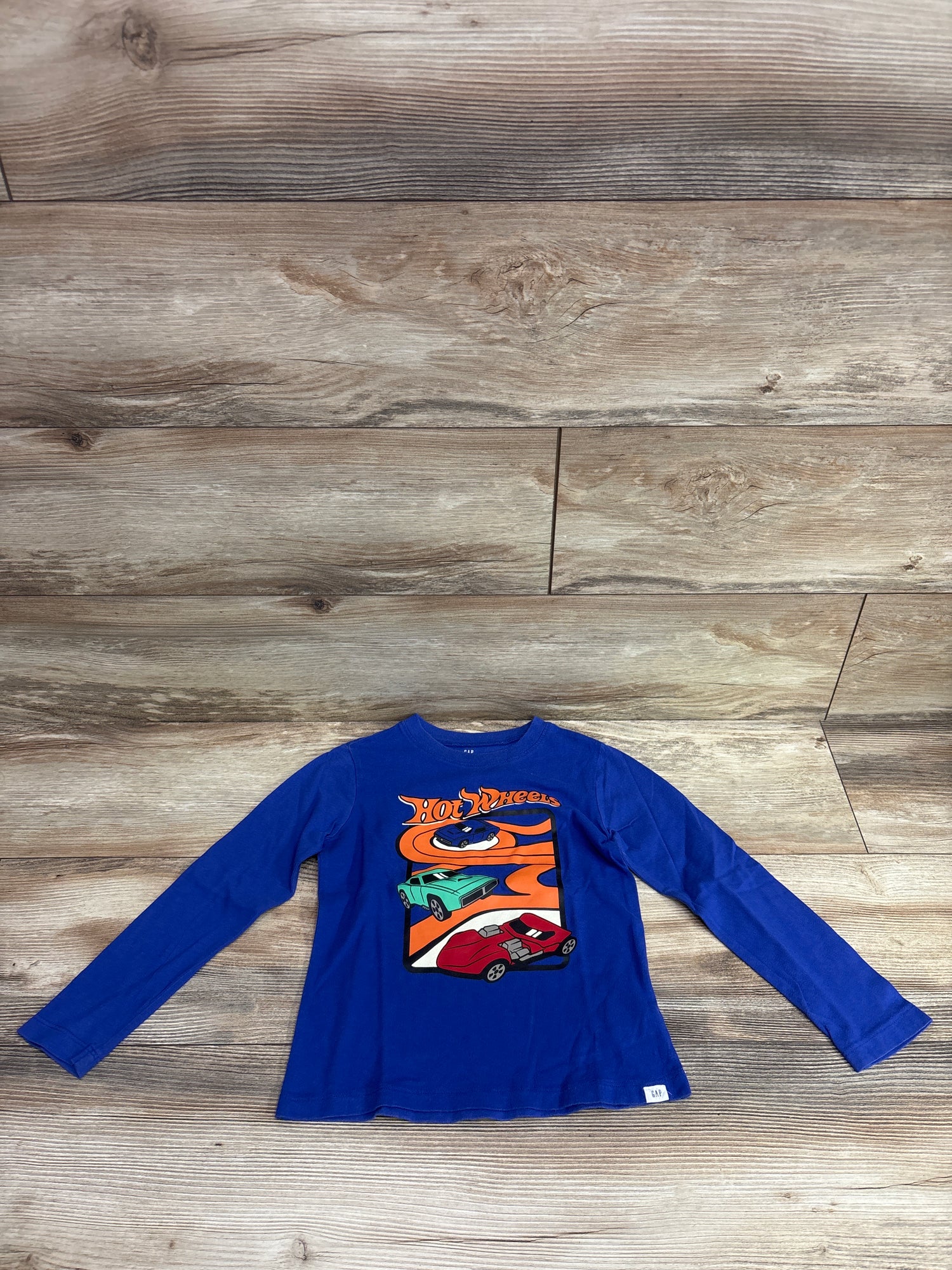 Baby Gap x Hot Wheels Long Sleeve Shirt Blue sz 5T