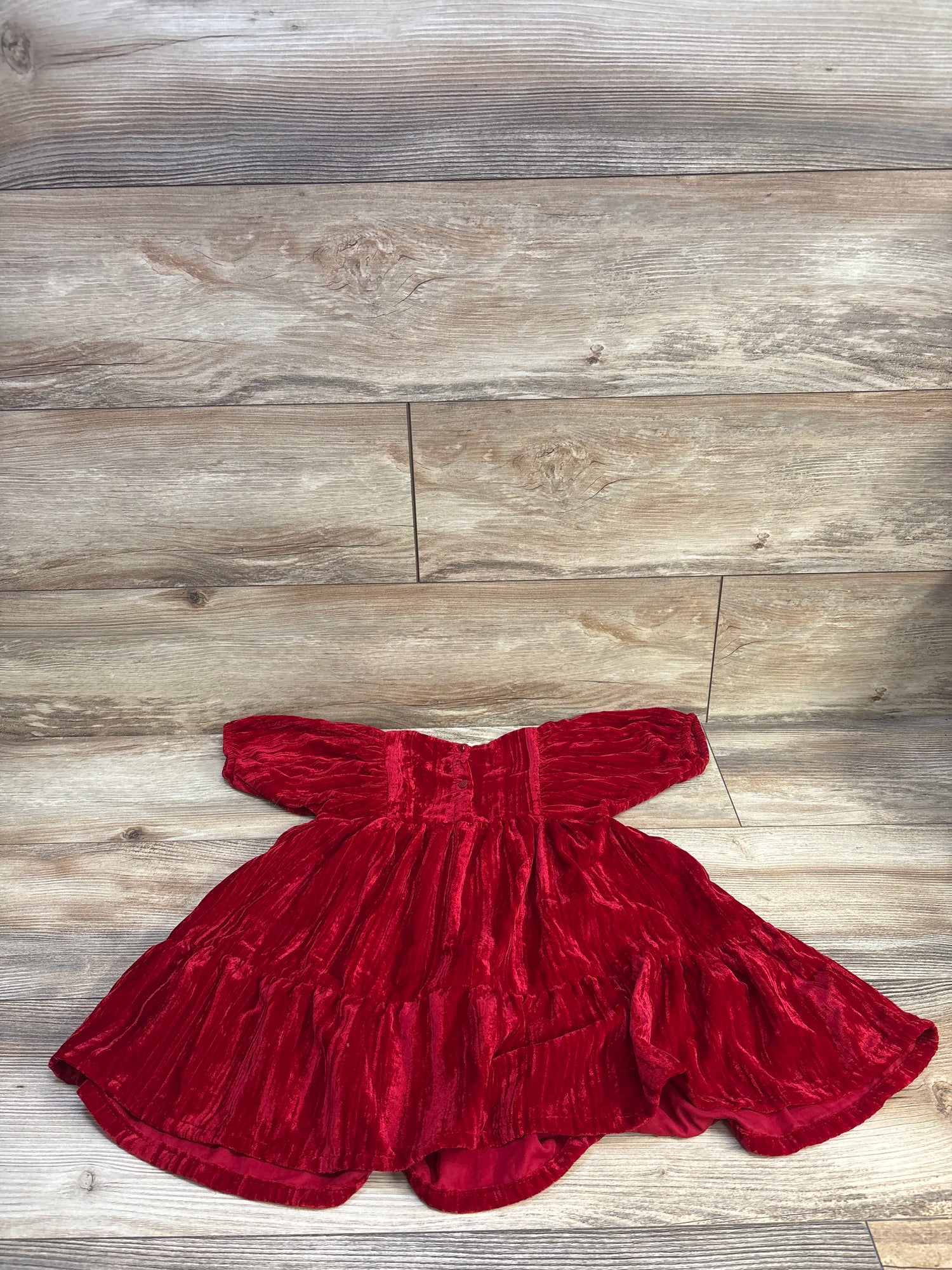 H&M Velvet Dress Red sz 2T
