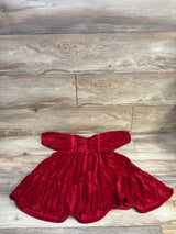 H&M Velvet Dress Red sz 2T