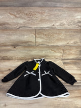 NEW Shein Textured Dress Coat Black sz 2-3T