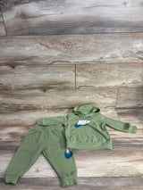 Nike 2pc Pull Over Hoodie & Jogger Set Green sz 12m