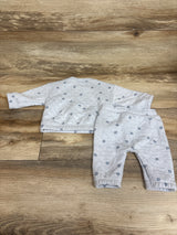 Child Of Mine 2pc Quilted Sweatshirt & Pants Set Blue sz 0-3m