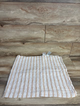 aden + anais Muslin Swaddle Blanket, Striped White/Tan