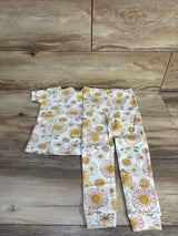 NEW Chick Pea Organic 2pc Pajama Set White sz 3T