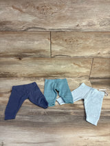 NEW Cloud Island 3pk Pull On Pants Green/Blue sz Newborn