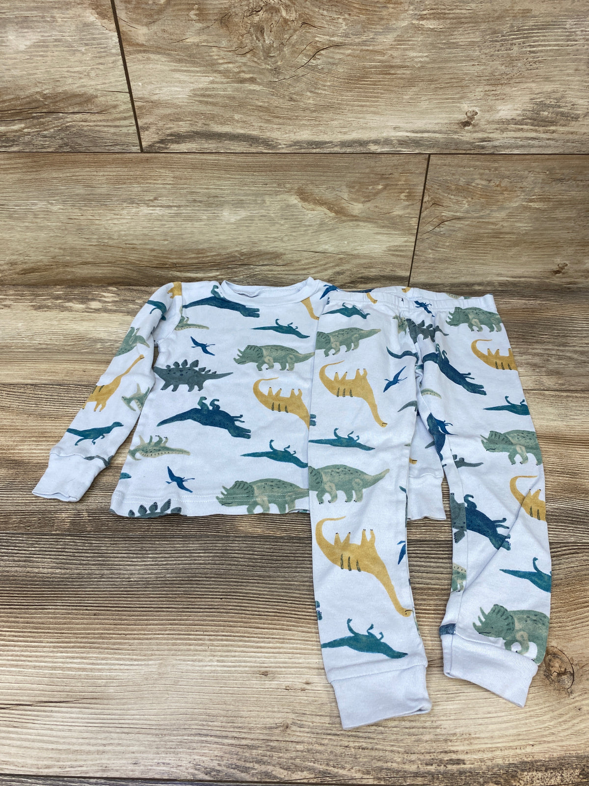 Just One You 2pc Dinosaur Pajama Set Blue sz 3T