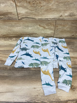 Just One You 2pc Dinosaur Pajama Set Blue sz 3T