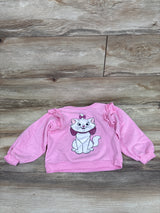 Disney Marie Ruffle Pullover Sweatshirt Pink sz 4T