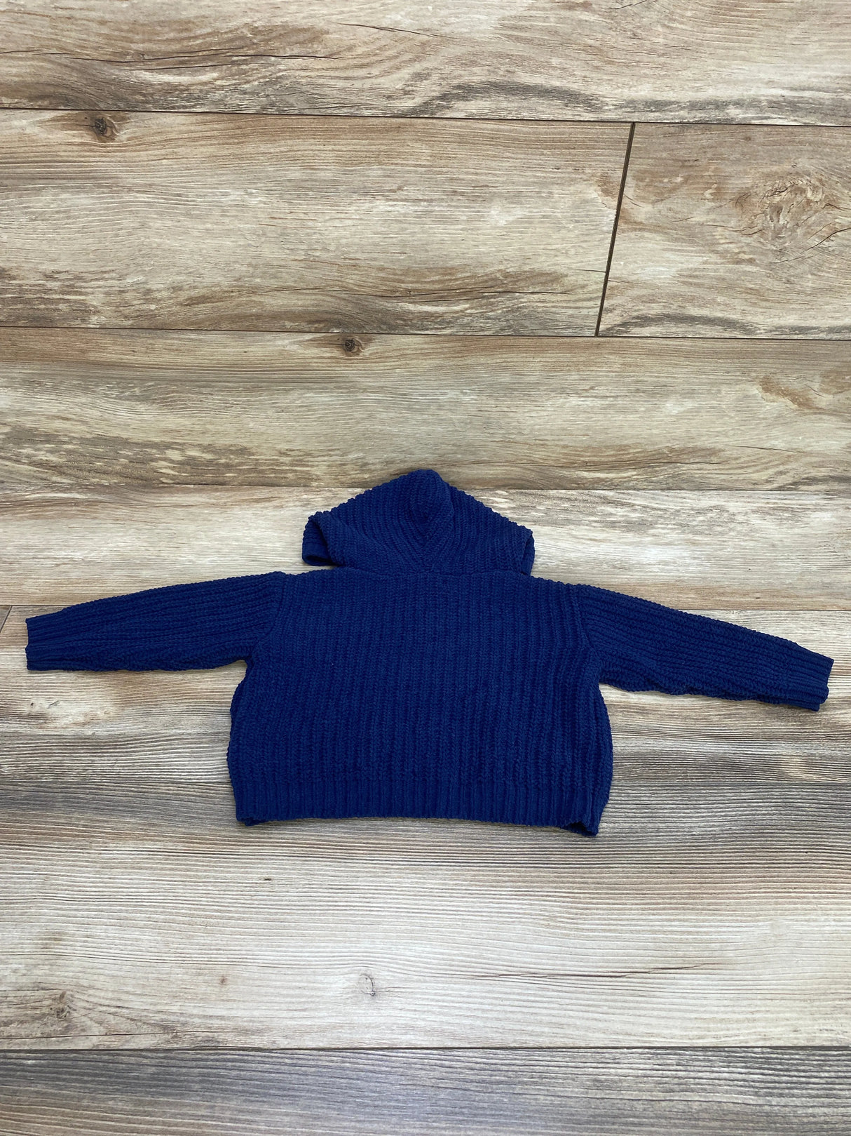 DKNY Chenille Hooded Sweater Navy sz 12m