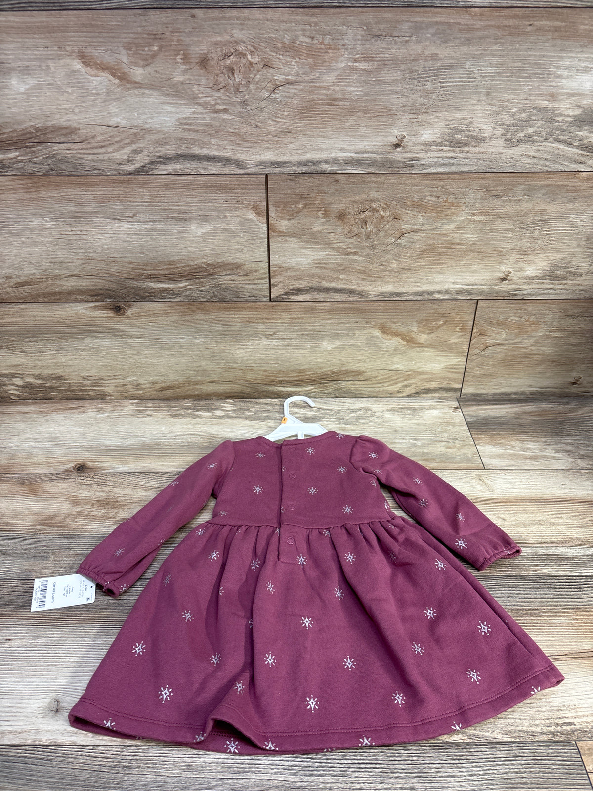 NEW Carter's 2pc Sweatshirt Dress & Bloomers Set Mauve sz 12m