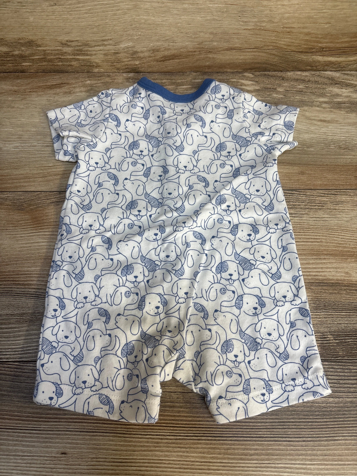 Little Me Striped Dog Sleeper White sz 6m