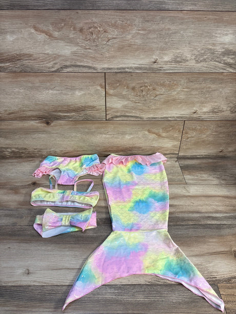 Shein 4pc Mermaid Swimsuit Pink sz 2T - Me n Mommy To Be