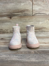 Cat & Jack Floral Zipper Combat Boots Grey sz 5c - Me n Mommy To Be