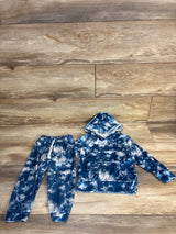 Tie-Dye Velvet 2pc Sweatshirt & Joggers Blue sz 4T