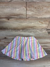Cat & Jack Striped Drawstring Skort White sz 5T