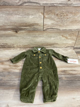 Cat & Jack Ribbed Coverall Green sz 0-3m