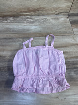 Old Navy Sleeveless Button Front Peplum Tank Top Pink sz 12-18m