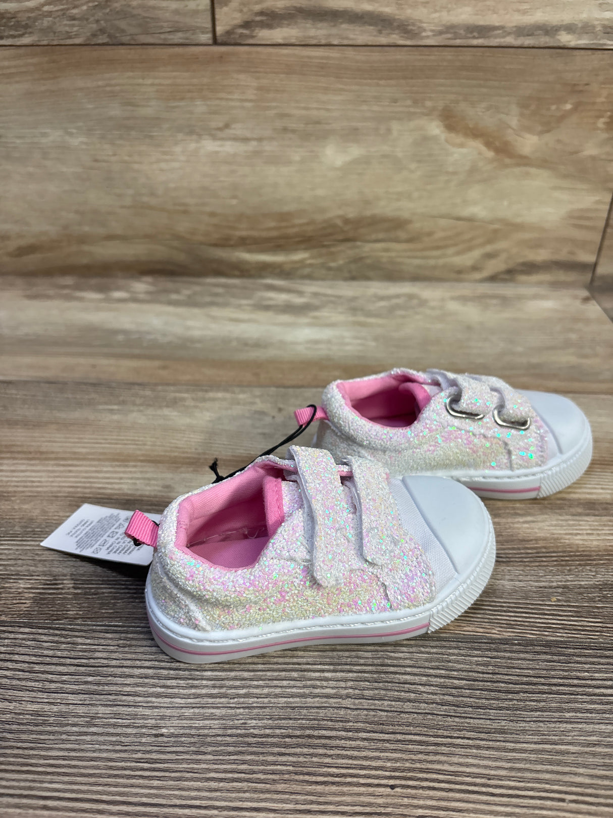 NEW Bocca Canvas Walking Sneakers Glitter White sz 5c