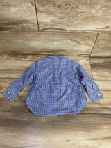 Ralph Lauren Plaid Button Down Shirt Blue sz 18m