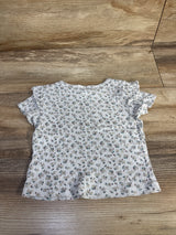 Old Navy Floral Ribbed Shirt Grey sz 18-24m