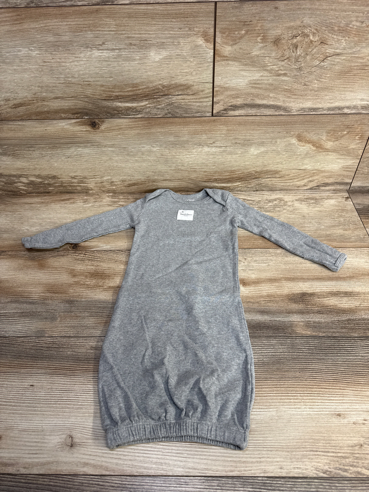 Burts Bees Baby Sleeper Gown Grey sz One Size