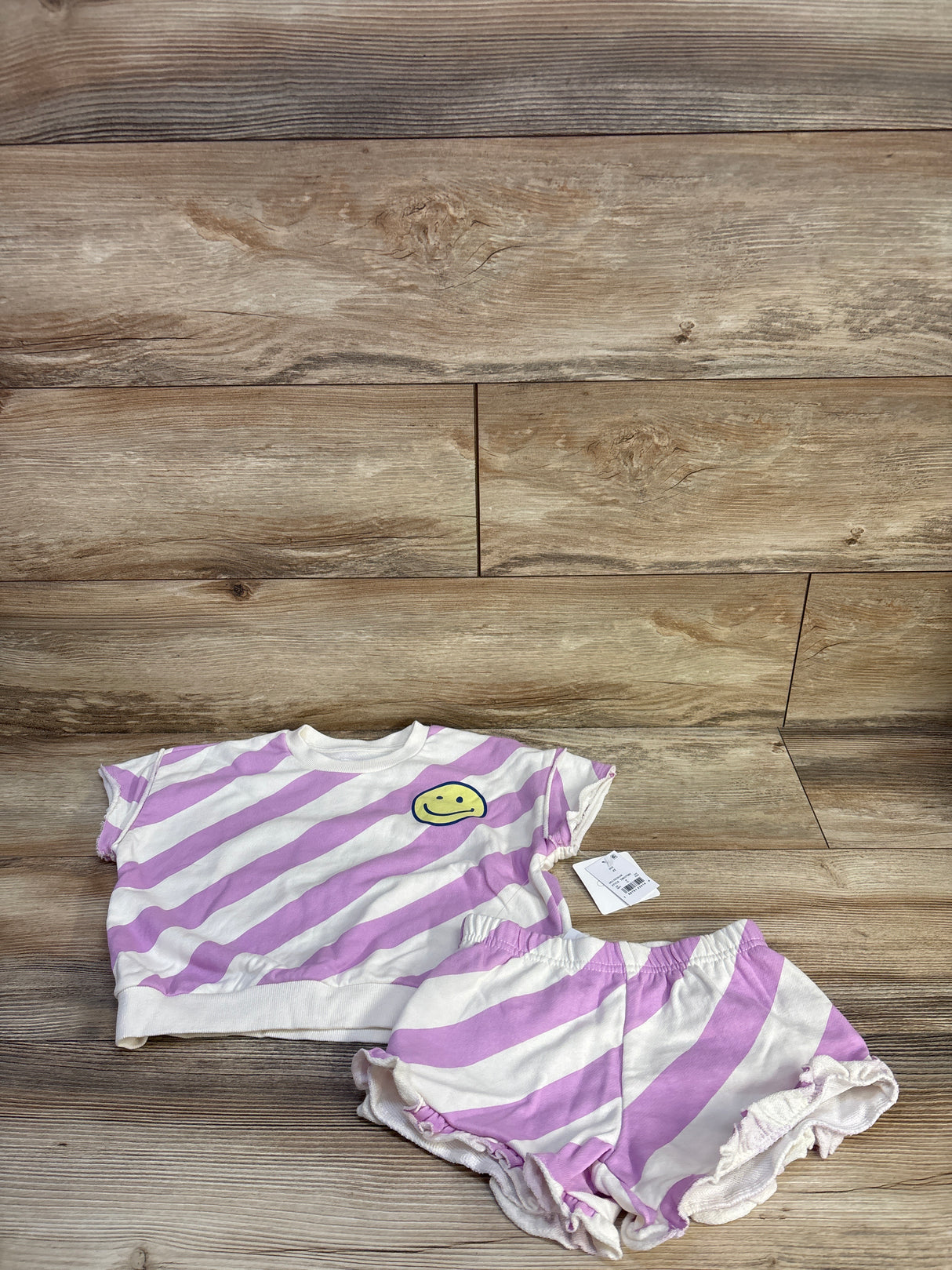 NEW Grayson Mini 2pc Striped Shirt & Shorts Set White sz 4T