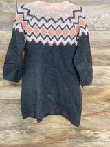 Cat & Jack Chunky Knit Sweater Dress Grey sz 4T