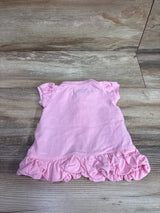 Ralph Lauren Embroidered Pony Ruffled Polo Shirtdress Pink sz 3m