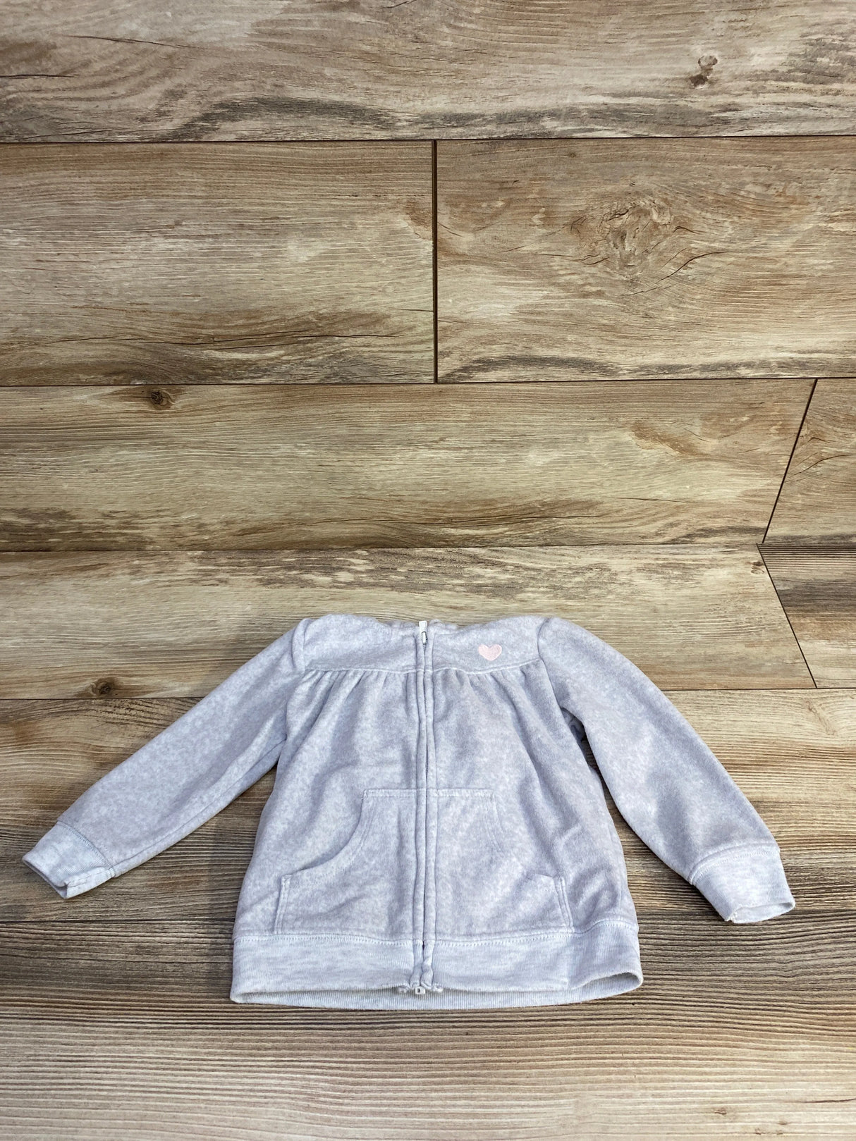 Simple Joys Fleece Full Zip Hoodie Grey sz 18m