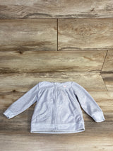 Simple Joys Fleece Full Zip Hoodie Grey sz 18m