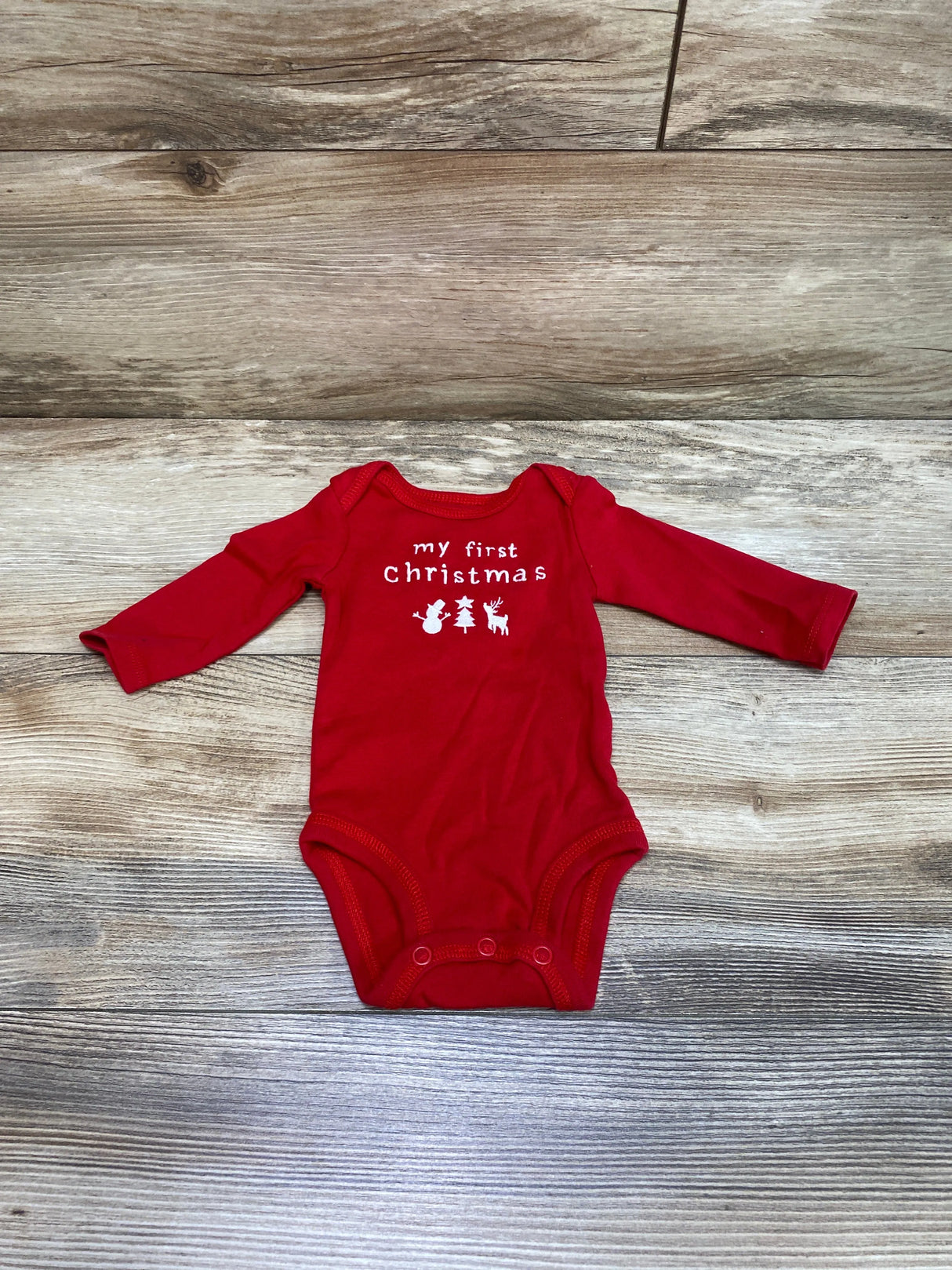 Just One You My First Christmas Onesie Red sz Newborn - Me n Mommy To Be