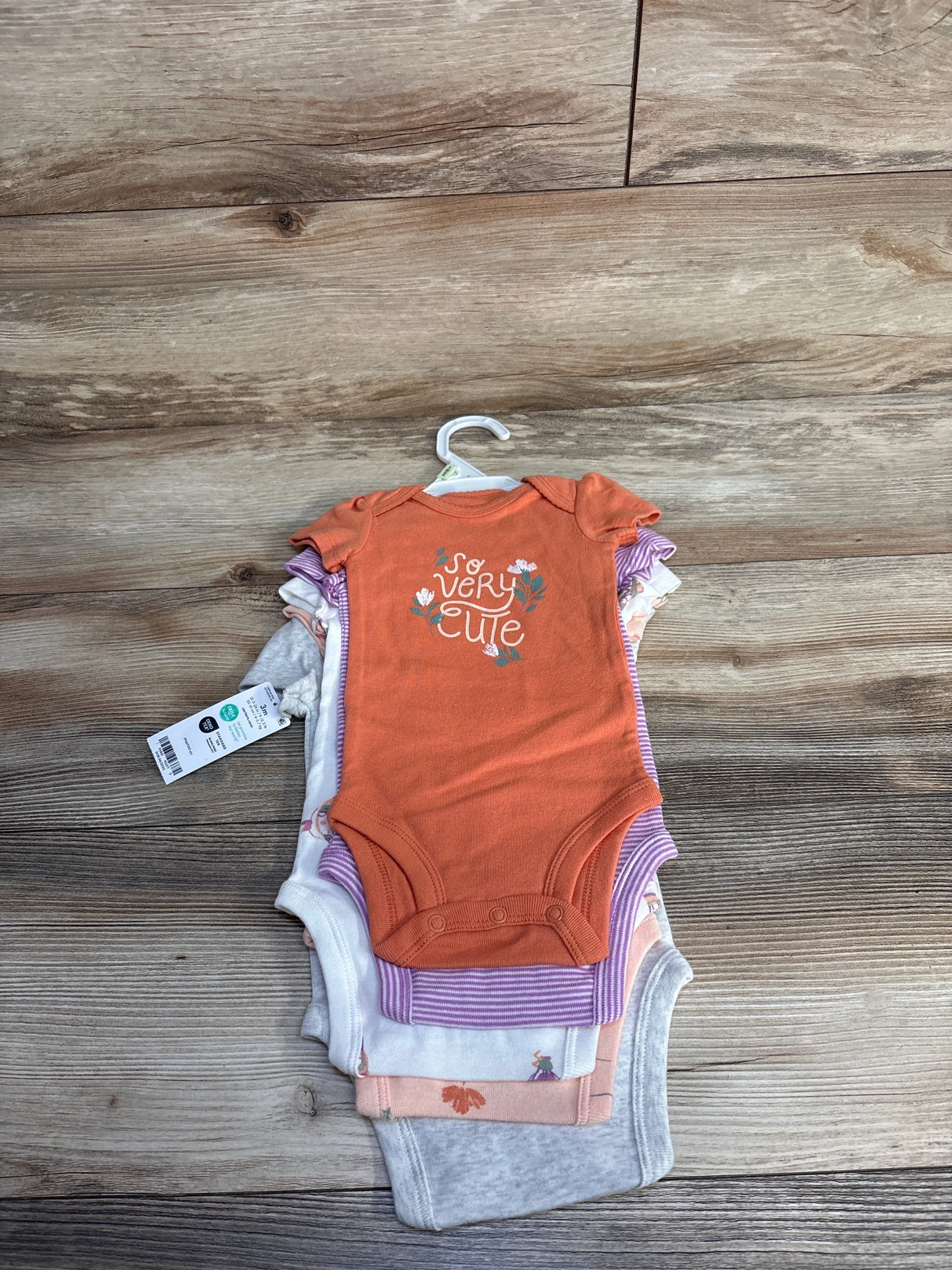 NEW Carter's Bodysuits 5pk Grey sz 3m