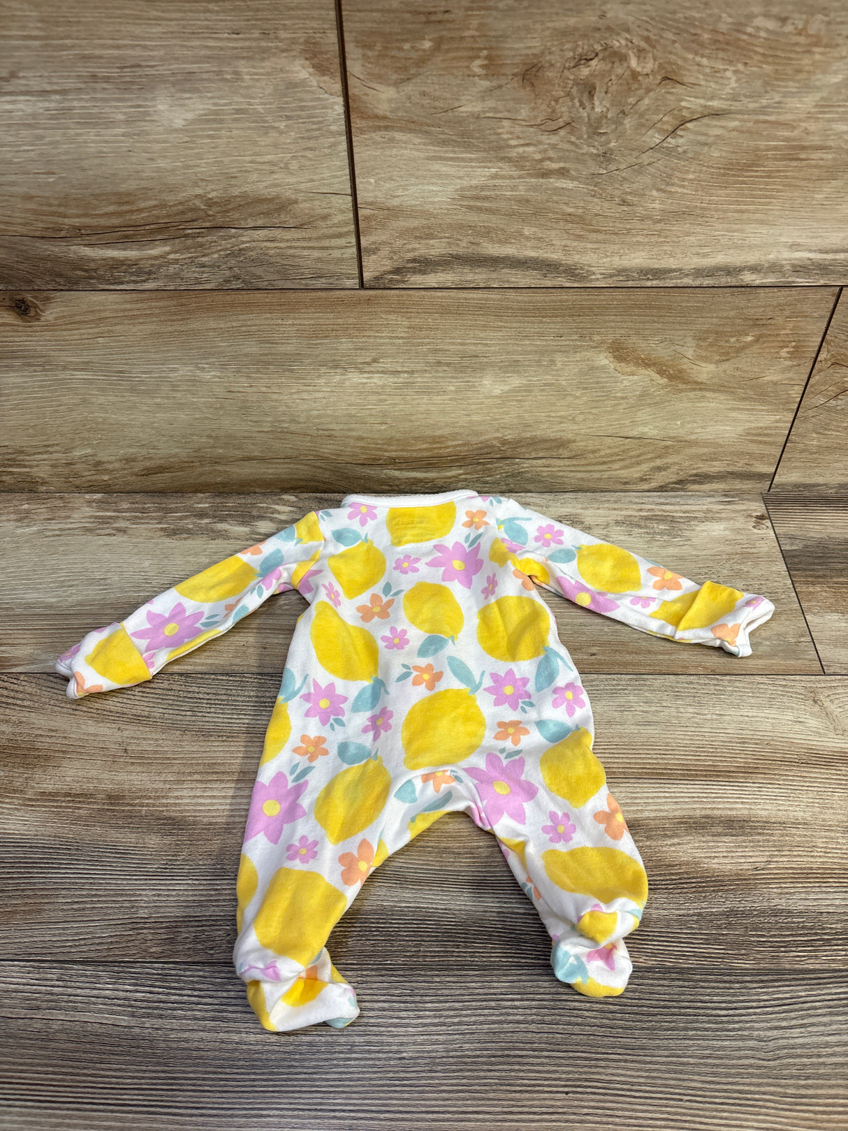 Just One You Lemon Sleeper White sz Newborn