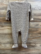 Carter's Leopard Blanket Sleeper Beige sz 18m